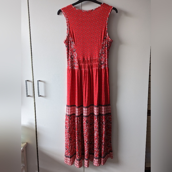 Red Cotton Traders Boho/Bohemian Dress Size 16 - Picture 6 of 15